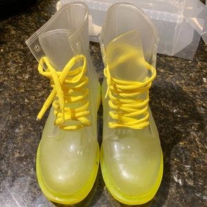 Ladies clear boots
